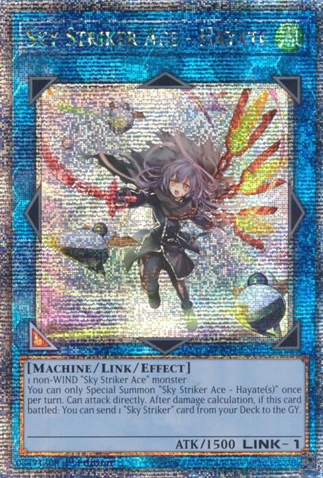 Sky Striker Ace - Hayate (New Art) [RA04-EN073] Quarter Century Secret Rare | Gam3 Escape