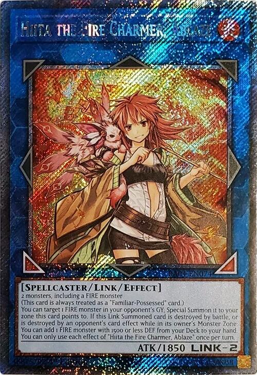 Hiita the Fire Charmer, Ablaze [RA04-EN074] Platinum Secret Rare | Gam3 Escape