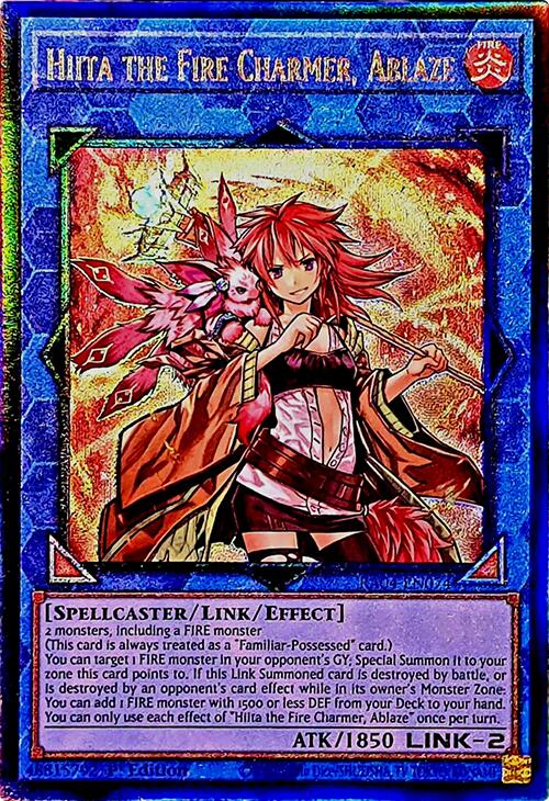 Hiita the Fire Charmer, Ablaze [RA04-EN074] Prismatic Ultimate Rare | Gam3 Escape
