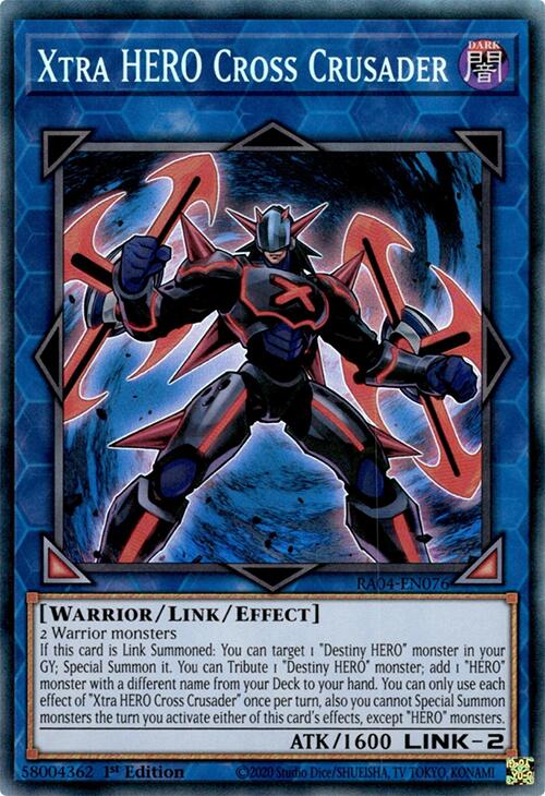 Xtra HERO Cross Crusader [RA04-EN076] Prismatic Collector's Rare | Gam3 Escape