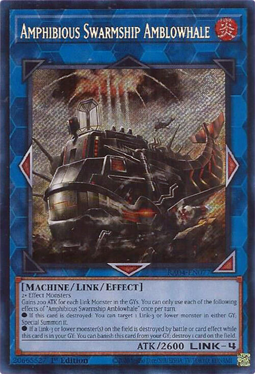 Amphibious Swarmship Amblowhale [RA04-EN077] Secret Rare | Gam3 Escape