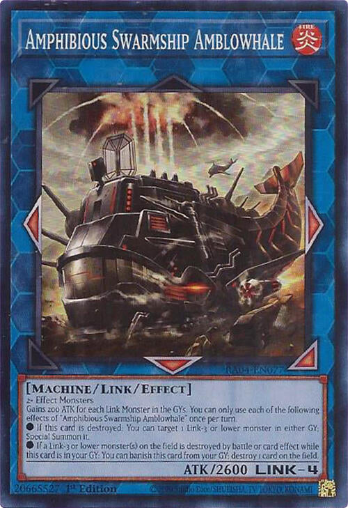 Amphibious Swarmship Amblowhale [RA04-EN077] Super Rare | Gam3 Escape