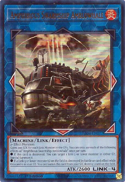 Amphibious Swarmship Amblowhale [RA04-EN077] Ultra Rare | Gam3 Escape