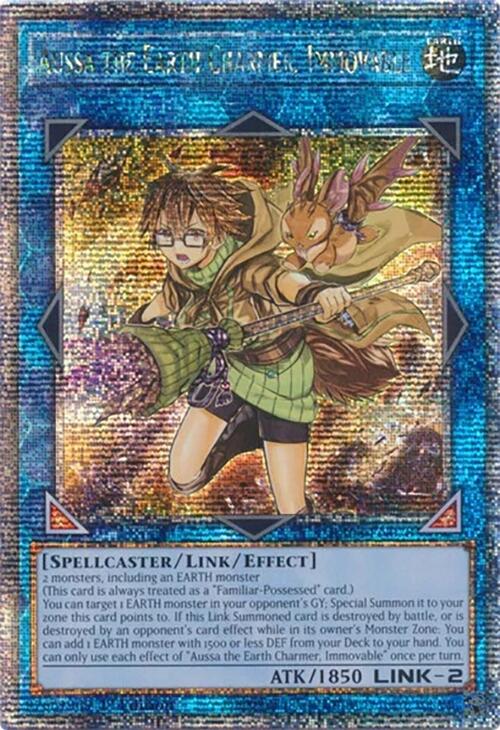 Aussa the Earth Charmer, Immovable [RA04-EN078] Quarter Century Secret Rare | Gam3 Escape