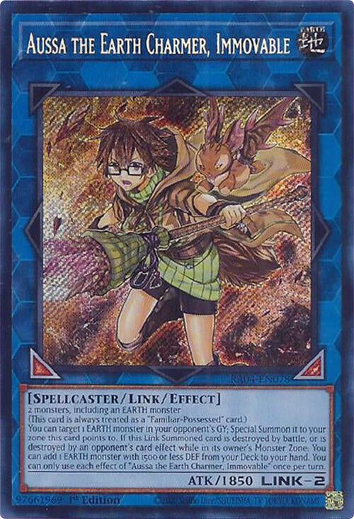 Aussa the Earth Charmer, Immovable [RA04-EN078] Secret Rare | Gam3 Escape