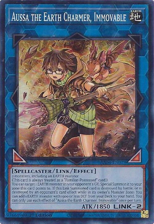 Aussa the Earth Charmer, Immovable [RA04-EN078] Super Rare | Gam3 Escape