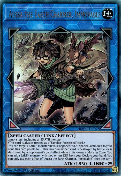 Aussa the Earth Charmer, Immovable [RA04-EN078] Prismatic Ultimate Rare | Gam3 Escape