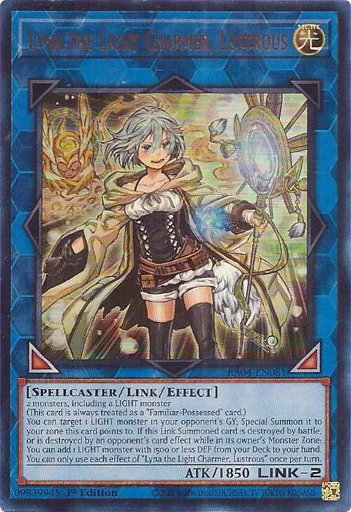Lyna the Light Charmer, Lustrous [RA04-EN081] Ultra Rare | Gam3 Escape