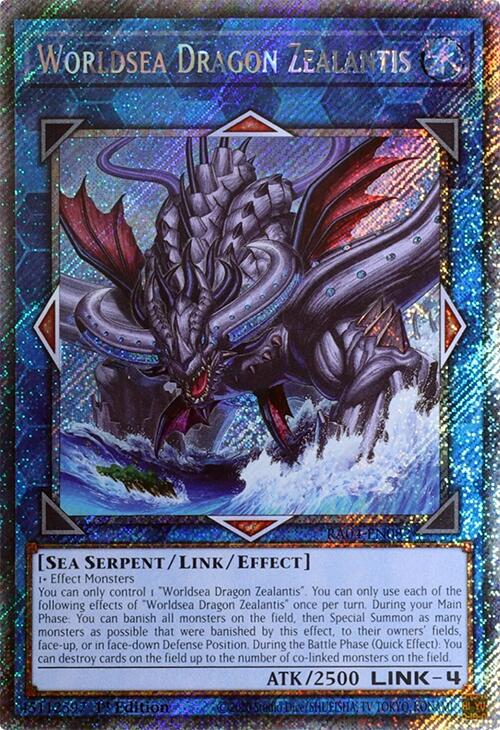 Worldsea Dragon Zealantis [RA04-EN082] Platinum Secret Rare | Gam3 Escape