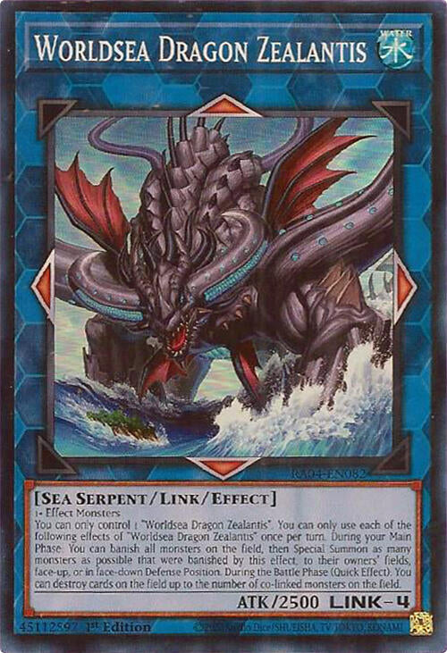 Worldsea Dragon Zealantis [RA04-EN082] Super Rare | Gam3 Escape