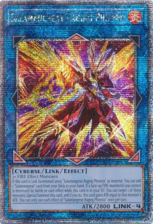 Salamangreat Raging Phoenix [RA04-EN083] Quarter Century Secret Rare | Gam3 Escape