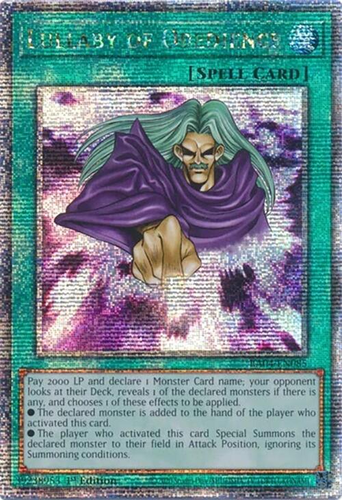 Lullaby of Obedience [RA04-EN085] Quarter Century Secret Rare | Gam3 Escape