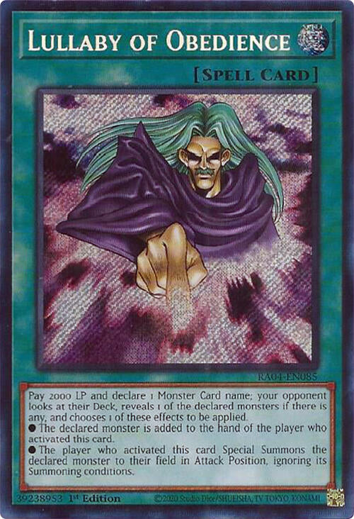 Lullaby of Obedience [RA04-EN085] Secret Rare | Gam3 Escape