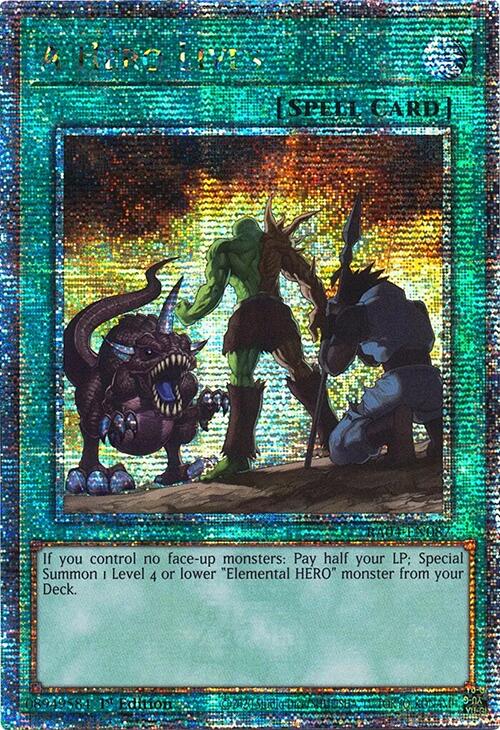 A Hero Lives [RA04-EN087] Quarter Century Secret Rare | Gam3 Escape