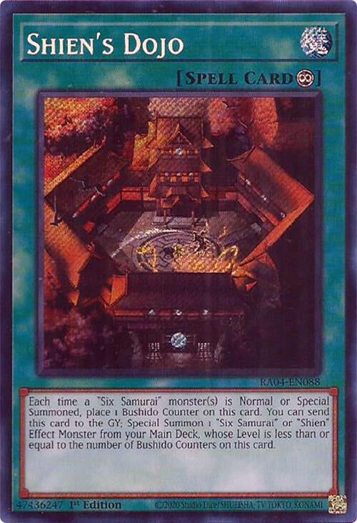 Shien's Dojo [RA04-EN088] Secret Rare | Gam3 Escape