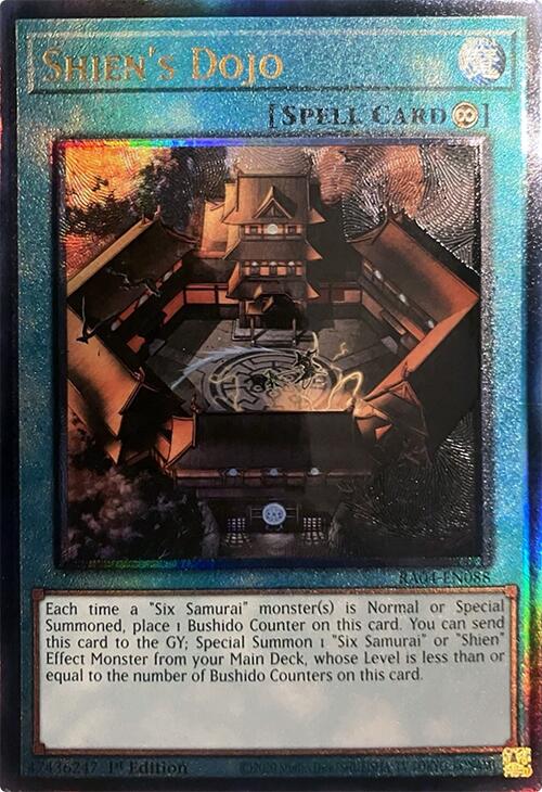 Shien's Dojo [RA04-EN088] Prismatic Ultimate Rare | Gam3 Escape
