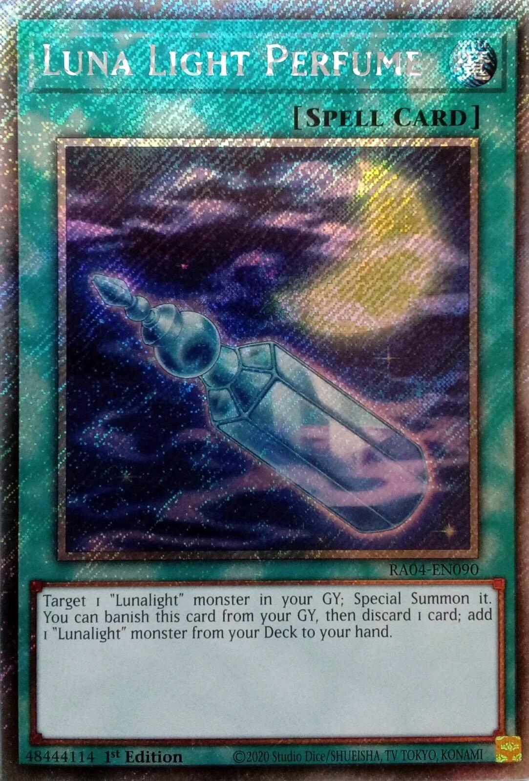 Luna Light Perfume [RA04-EN090] Platinum Secret Rare | Gam3 Escape