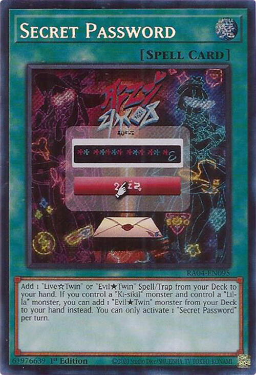 Secret Password [RA04-EN095] Secret Rare | Gam3 Escape