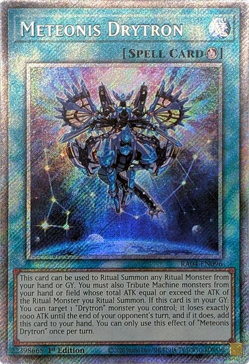 Meteonis Drytron [RA04-EN096] Platinum Secret Rare | Gam3 Escape