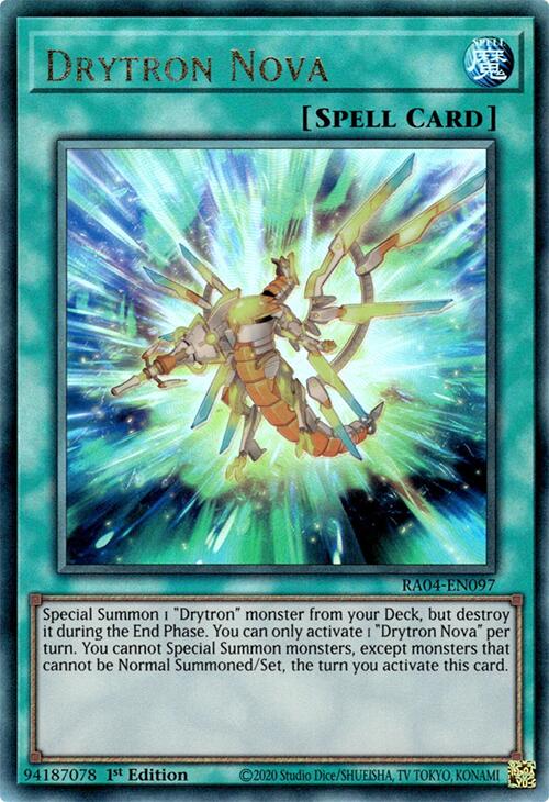 Drytron Nova [RA04-EN097] Prismatic Ultimate Rare | Gam3 Escape