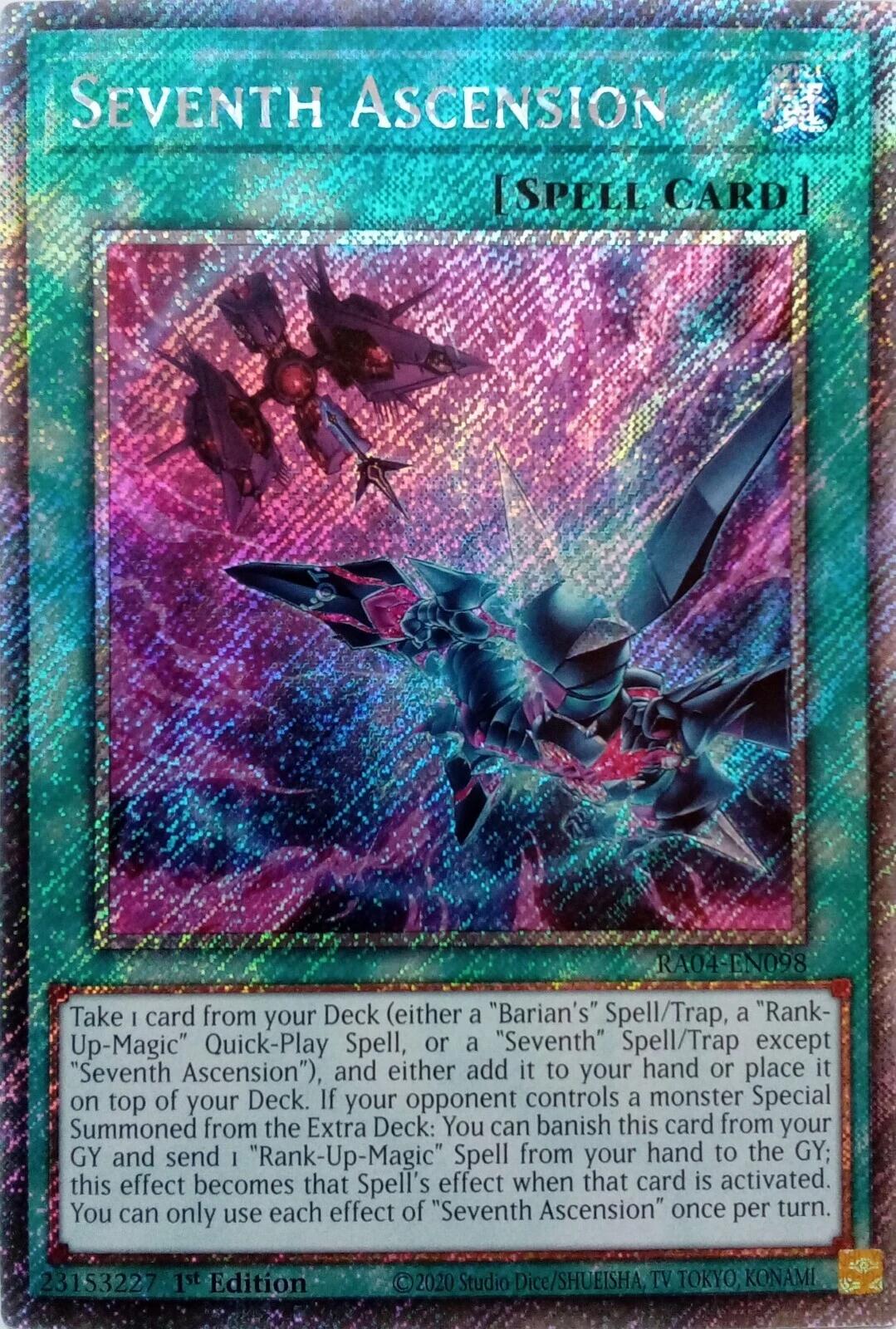 Seventh Ascension [RA04-EN098] Platinum Secret Rare | Gam3 Escape