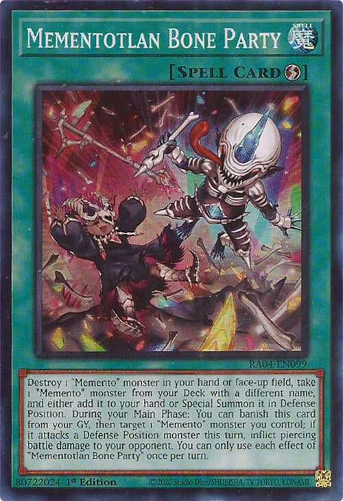 Mementotlan Bone Party [RA04-EN099] Super Rare | Gam3 Escape
