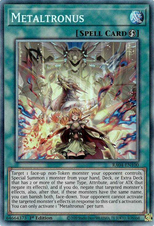 Metaltronus [RA04-EN100] Prismatic Collector's Rare | Gam3 Escape