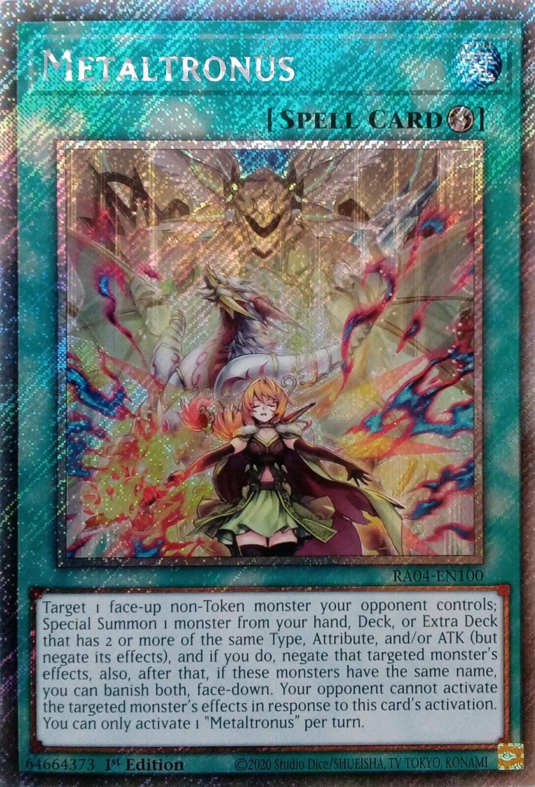 Metaltronus [RA04-EN100] Platinum Secret Rare | Gam3 Escape