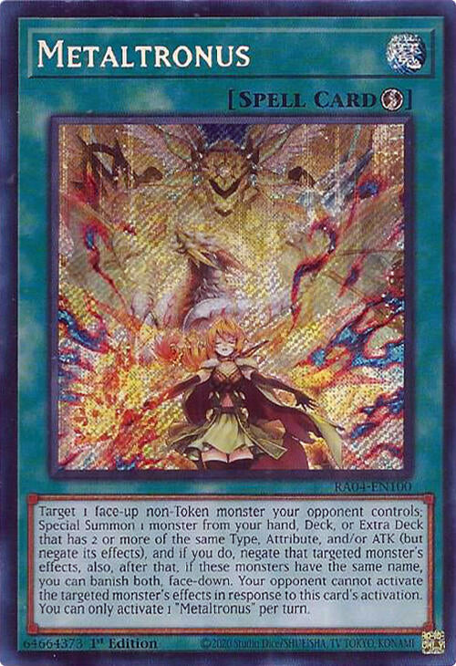 Metaltronus [RA04-EN100] Secret Rare | Gam3 Escape