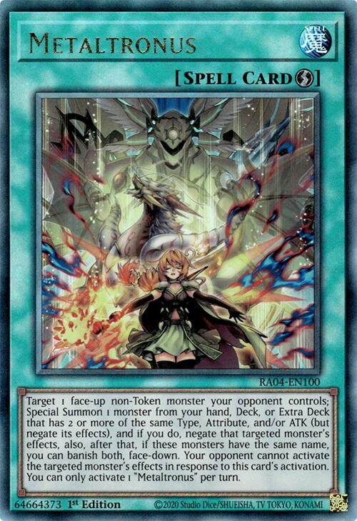 Metaltronus [RA04-EN100] Prismatic Ultimate Rare | Gam3 Escape