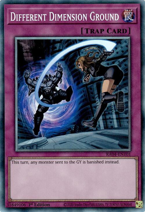Different Dimension Ground [RA04-EN101] Prismatic Collector's Rare | Gam3 Escape