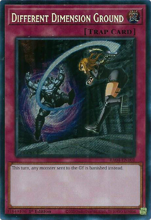Different Dimension Ground [RA04-EN101] Secret Rare | Gam3 Escape