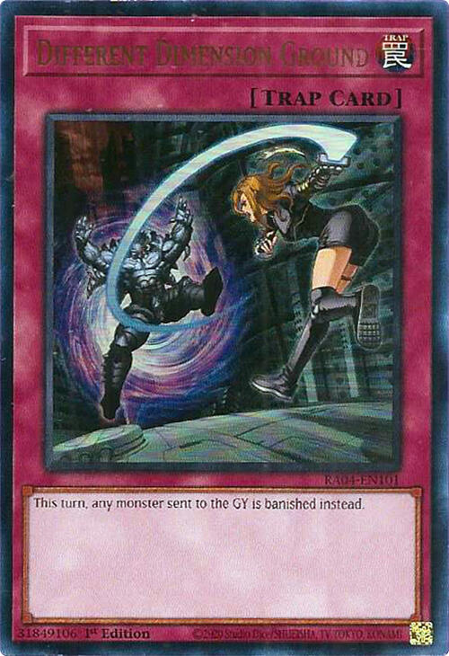 Different Dimension Ground [RA04-EN101] Ultra Rare | Gam3 Escape
