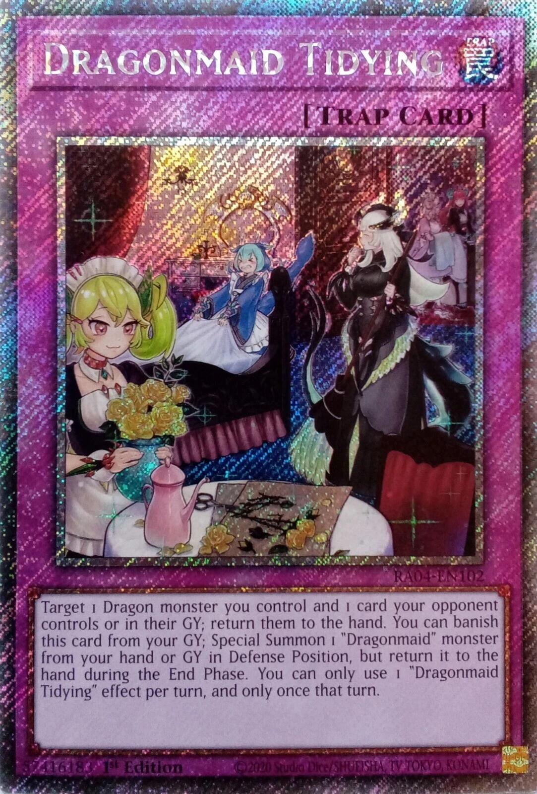 Dragonmaid Tidying [RA04-EN102] Platinum Secret Rare | Gam3 Escape
