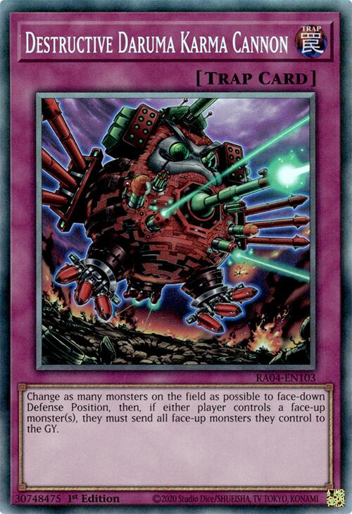 Destructive Daruma Karma Cannon [RA04-EN103] Prismatic Collector's Rare | Gam3 Escape