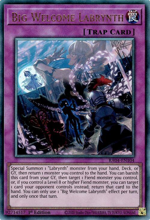 Big Welcome Labrynth [RA04-EN104] Prismatic Ultimate Rare | Gam3 Escape