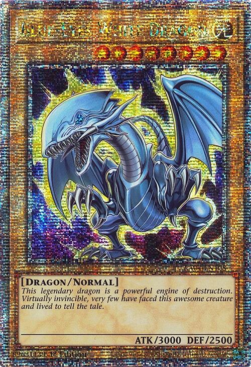 Blue-Eyes White Dragon (7th Art) [RA04-EN108] Quarter Century Secret Rare | Gam3 Escape