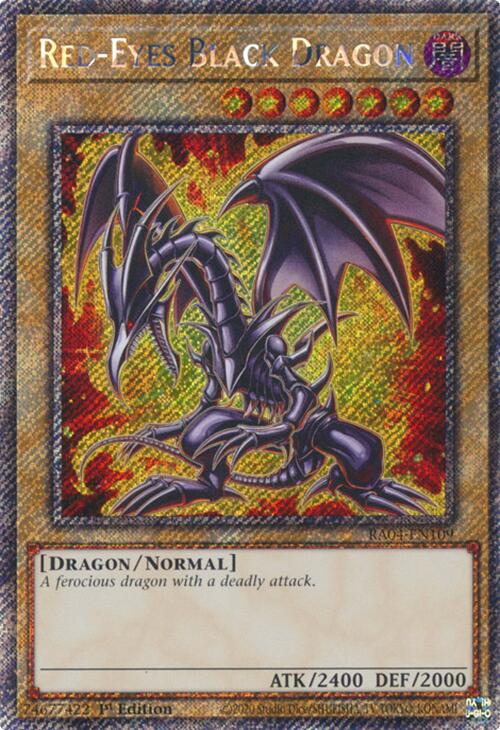 Red-Eyes Black Dragon (7th Art) [RA04-EN109] Platinum Secret Rare | Gam3 Escape