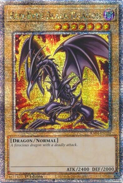 Red-Eyes Black Dragon (7th Art) [RA04-EN109] Quarter Century Secret Rare | Gam3 Escape