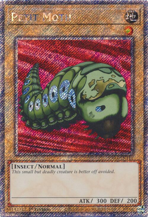 Petit Moth [RA04-EN111] Platinum Secret Rare | Gam3 Escape