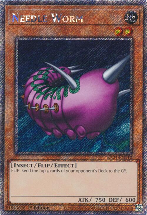Needle Worm [RA04-EN112] Platinum Secret Rare | Gam3 Escape
