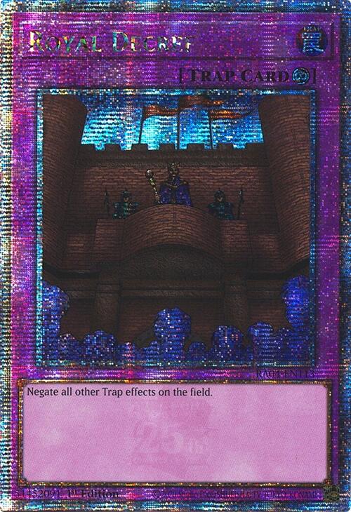 Royal Decree [RA04-EN113] Quarter Century Secret Rare | Gam3 Escape