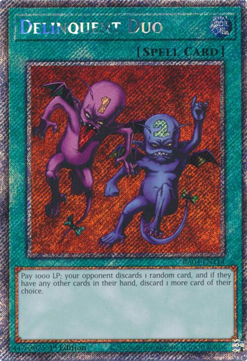 Delinquent Duo [RA04-EN114] Platinum Secret Rare | Gam3 Escape
