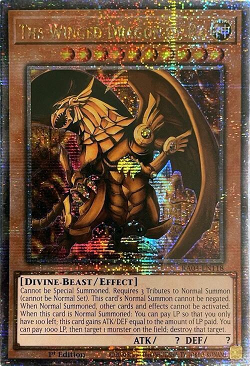The Winged Dragon of Ra [RA04-EN118] Quarter Century Secret Rare | Gam3 Escape