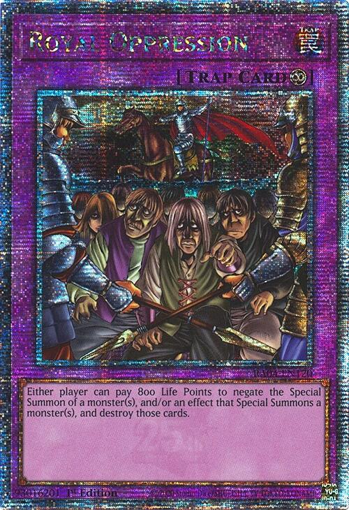 Royal Oppression [RA04-EN120] Quarter Century Secret Rare | Gam3 Escape