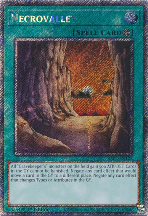 Necrovalley [RA04-EN122] Platinum Secret Rare | Gam3 Escape