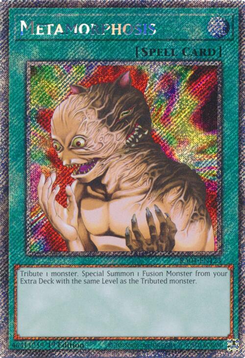 Metamorphosis [RA04-EN123] Platinum Secret Rare | Gam3 Escape