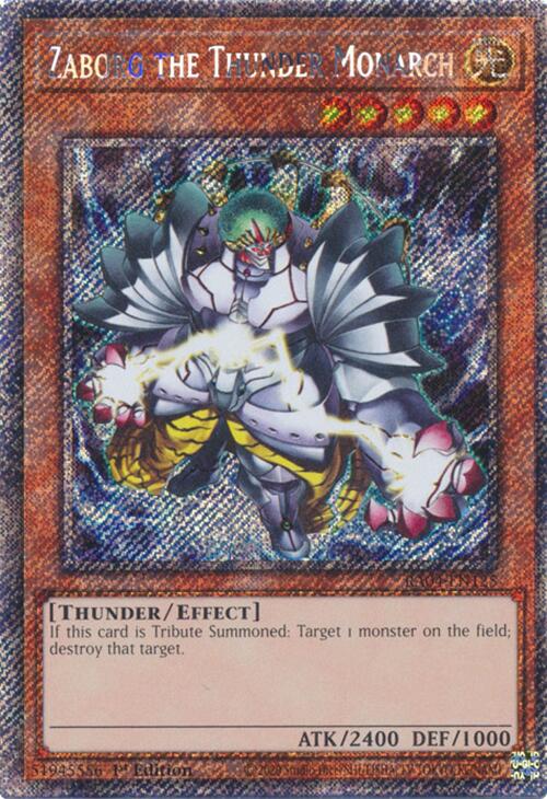 Zaborg the Thunder Monarch [RA04-EN125] Platinum Secret Rare | Gam3 Escape