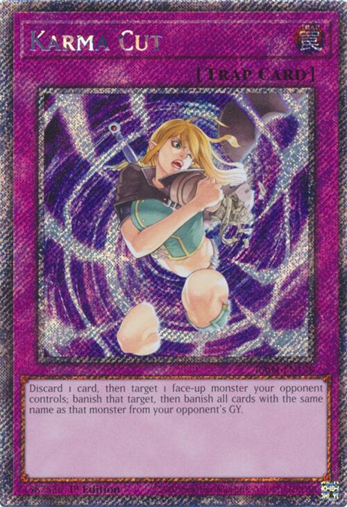 Karma Cut [RA04-EN128] Platinum Secret Rare | Gam3 Escape