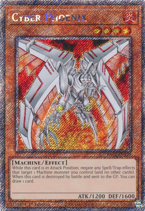 Cyber Phoenix [RA04-EN129] Platinum Secret Rare | Gam3 Escape
